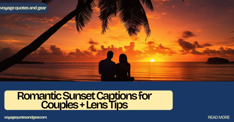 Romantic Sunset Captions for Couples + Lens Tips