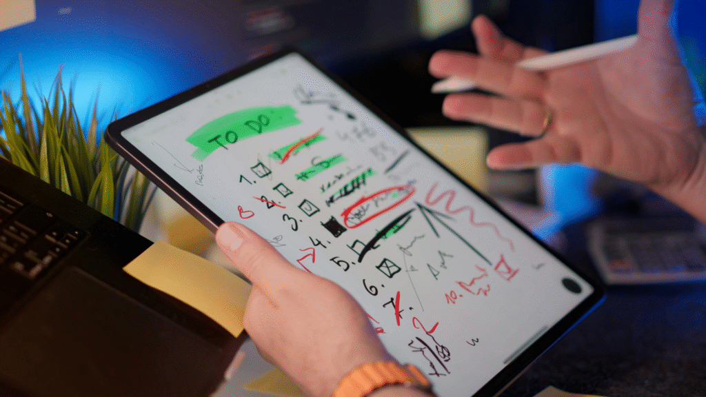 Why does planning tasks the night before save time? 