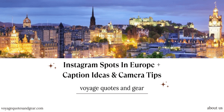 Instagram Spots In Europe + Caption Ideas & Camera Tips