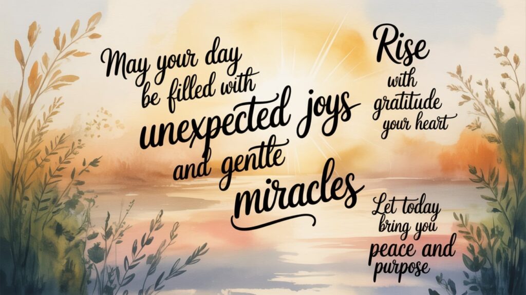 What Are Simple Good Morning Blessings That Still Feel Deep?