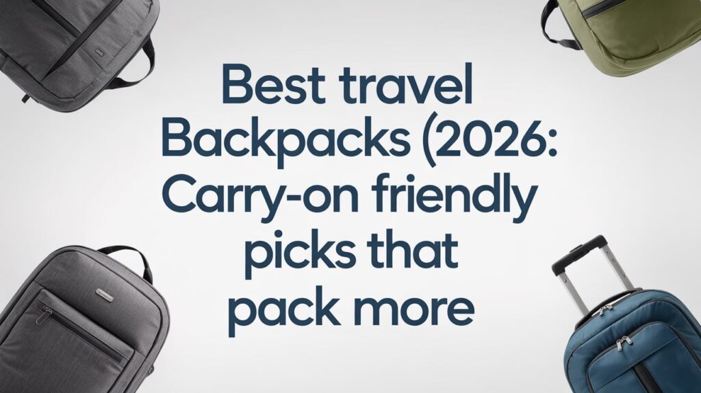 Best Travel Backpacks (2026): Carry-On Friendly Picks That Pack More Than Your Excuses