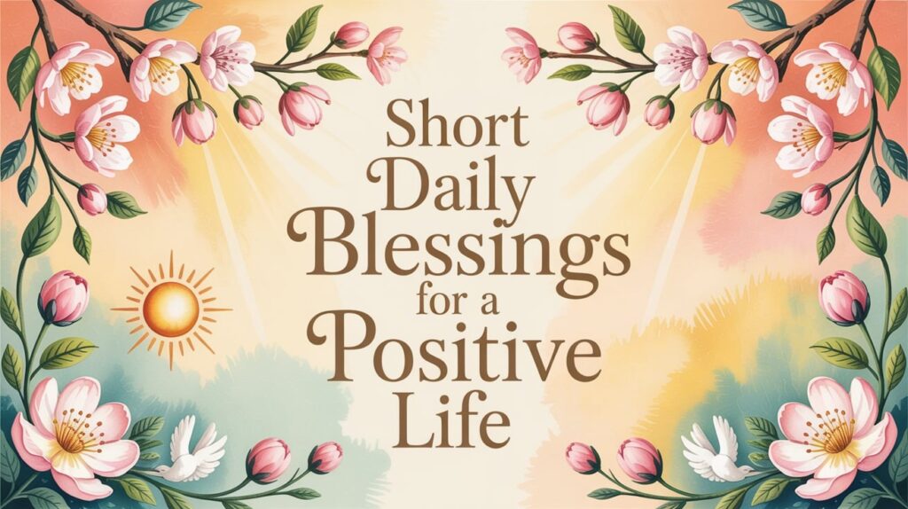 Short Daily Blessings for a Positive Life: Why Do Small Words Carry Big Peace?