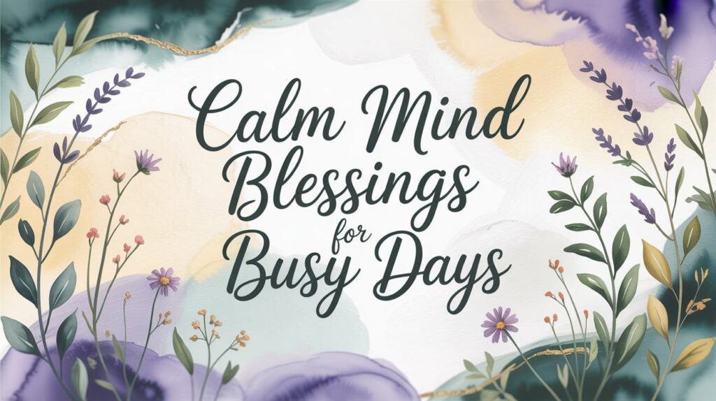 How Do You Pray for a Calm Mind When Life Refuses to Slow Down?