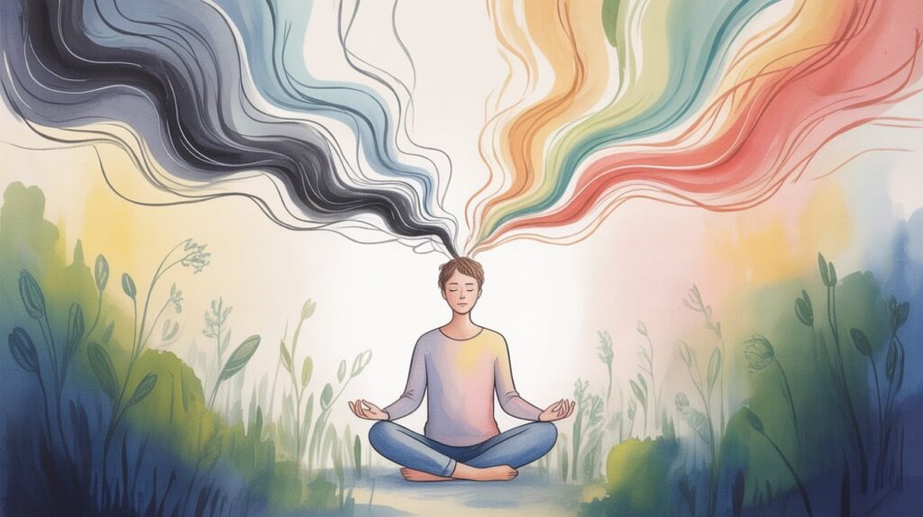 How can prayer slow racing thoughts without forcing silence?