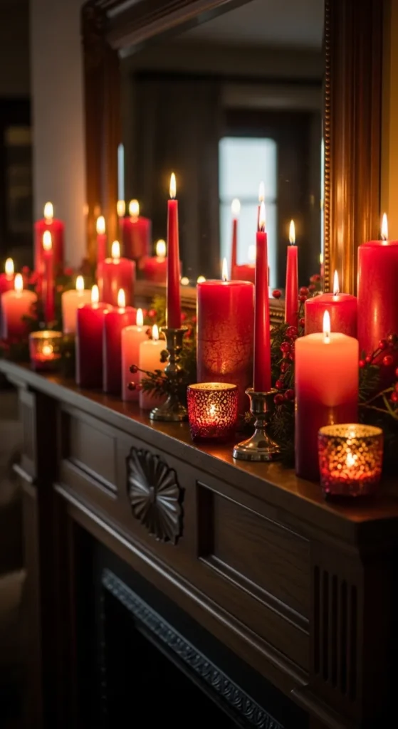 Valentine Mantel Decor Ideas
