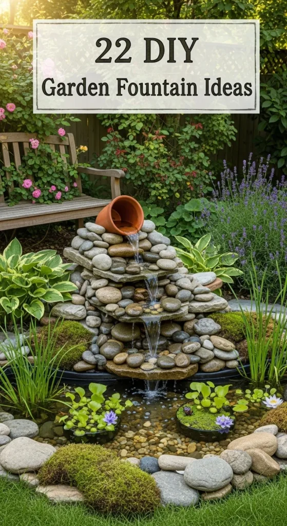 DIY Garden Fountain Ideas