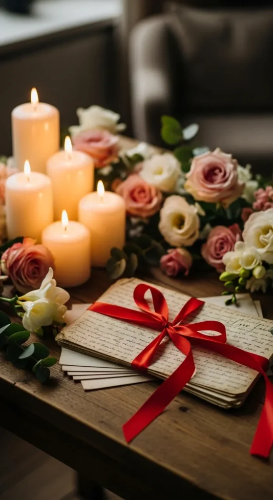 Valentine Mantel Decor Ideas
