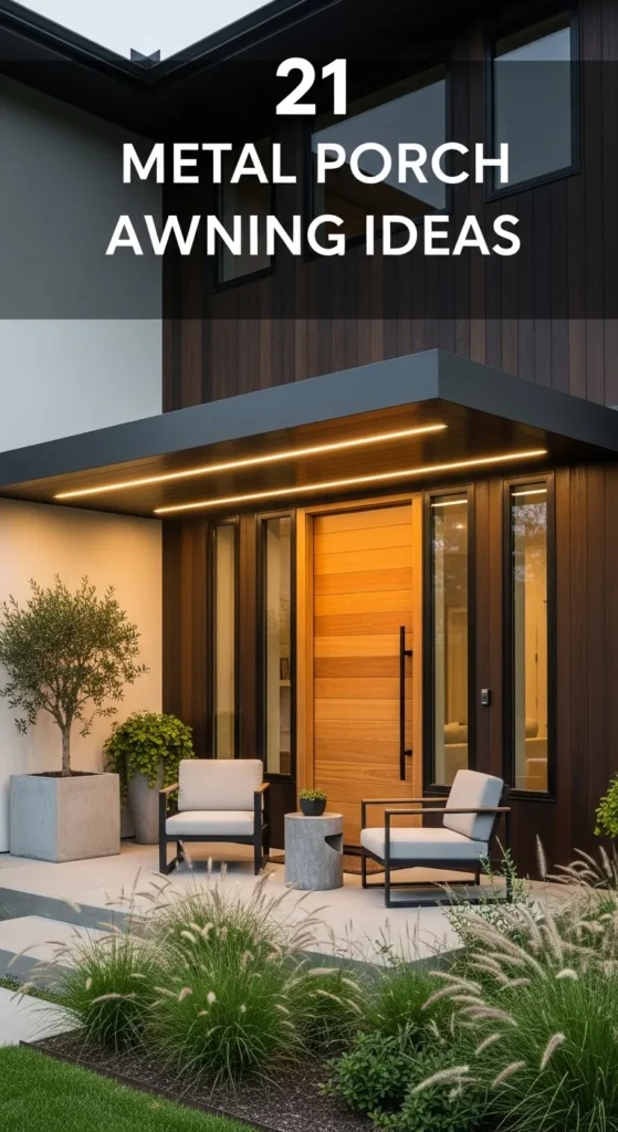 Metal Porch Awning Ideas
