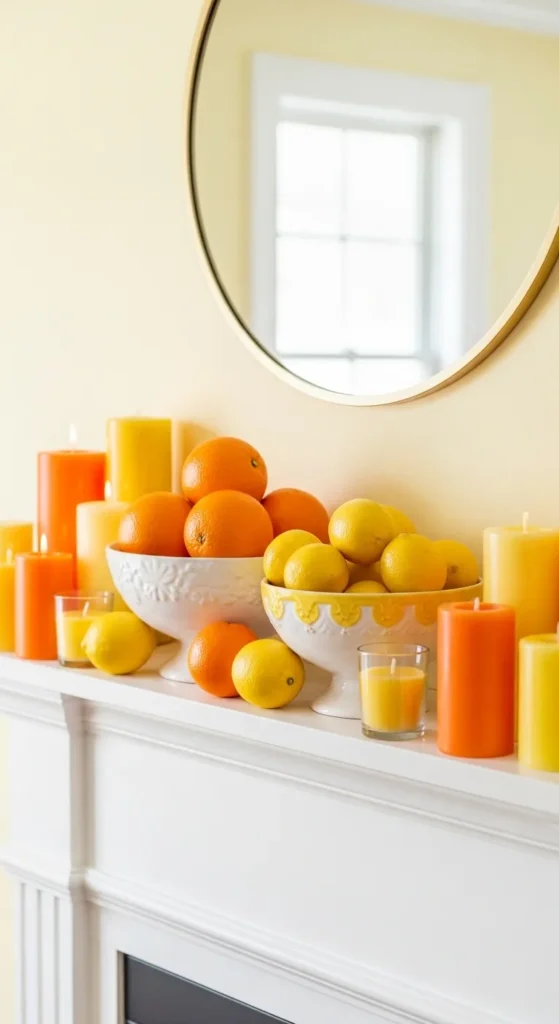 summer mantel decor ideas
