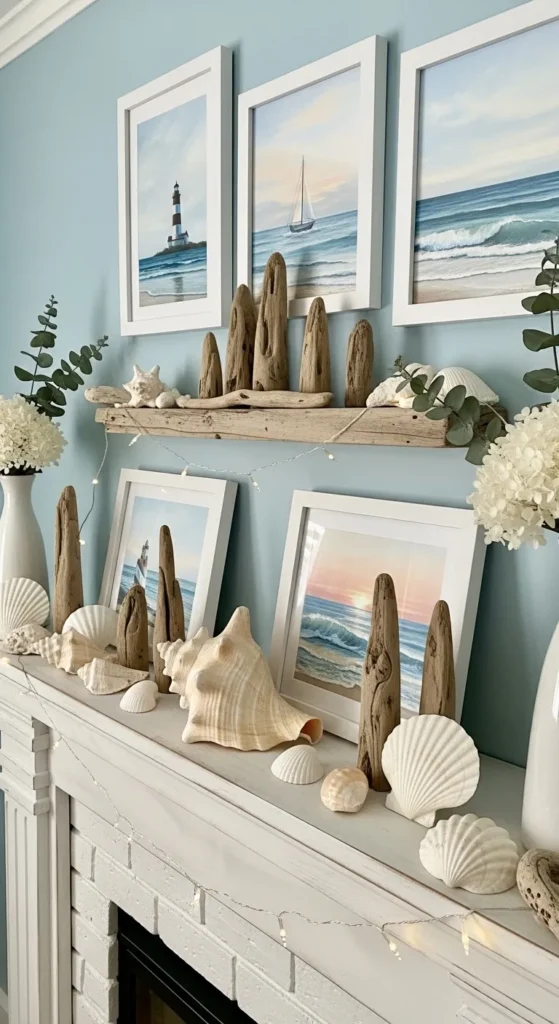 summer mantel decor ideas
