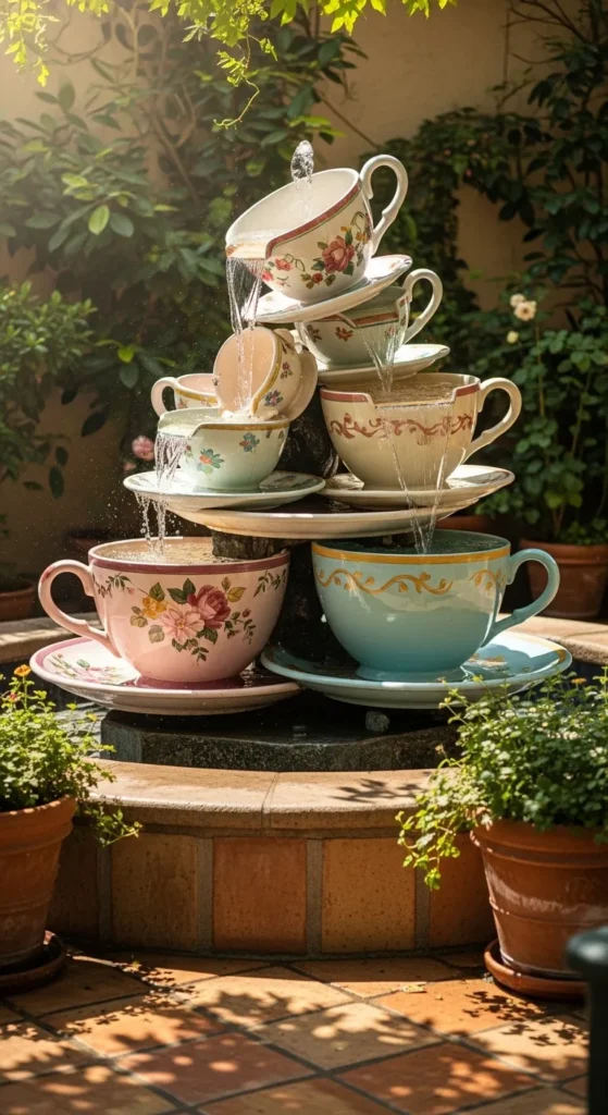 DIY Garden Fountain Ideas