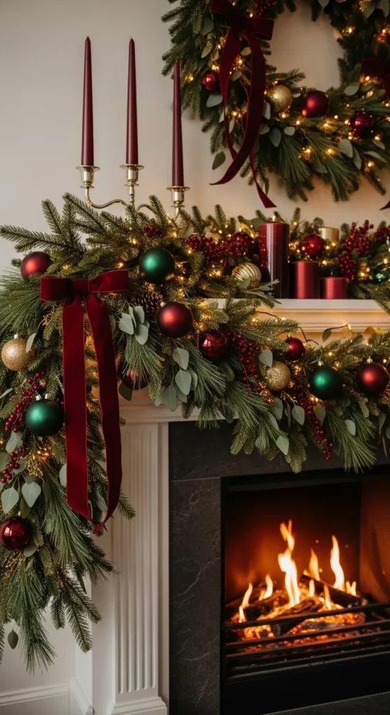 Burgundy Christmas Decor