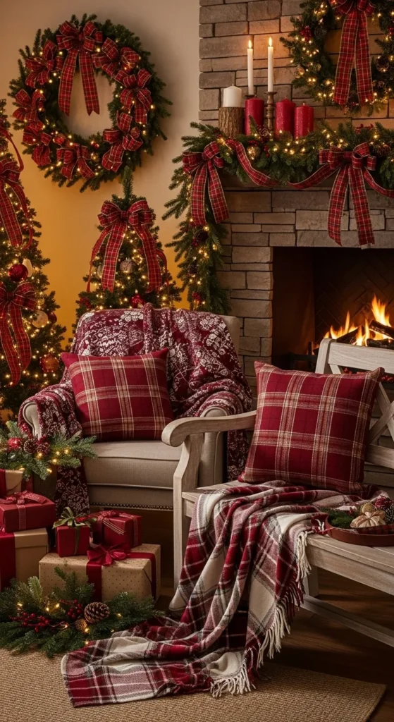 Burgundy Christmas Decor