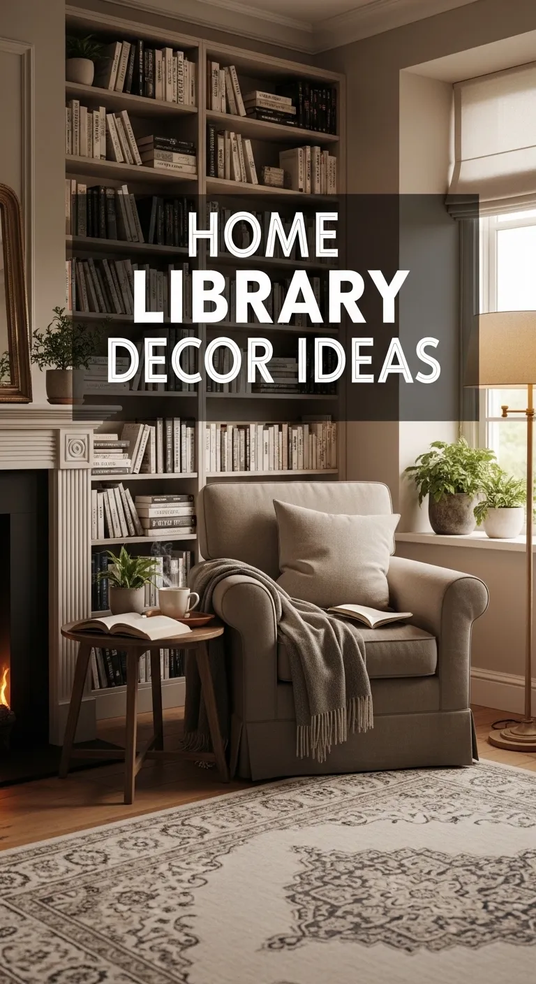 Home Library Decor Ideas for a Cozy Space 