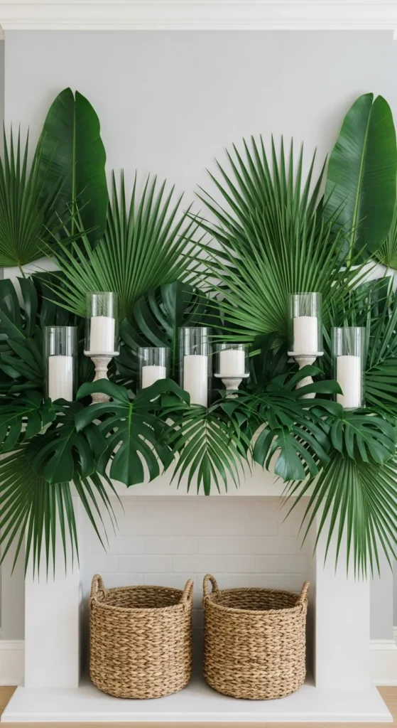 summer mantel decor ideas