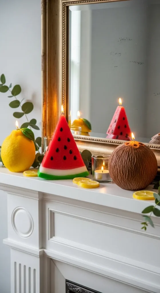summer mantel decor ideas