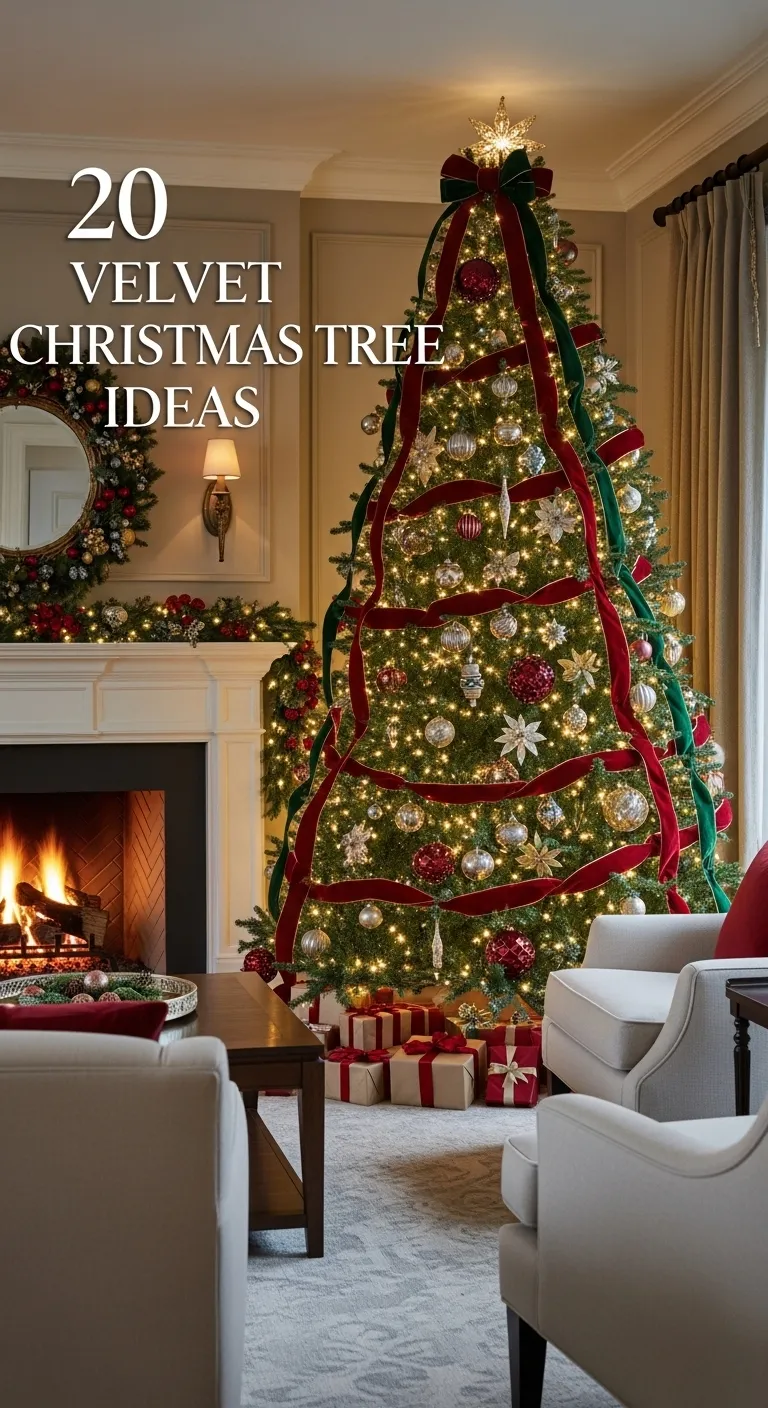 Velvet Christmas Tree Ideas