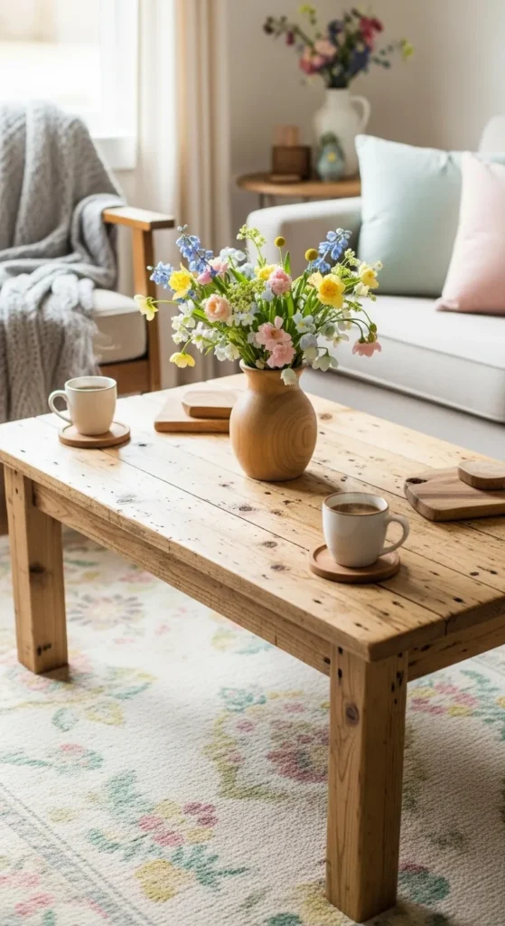 Use Wooden Accents for a Rustic Spring Look