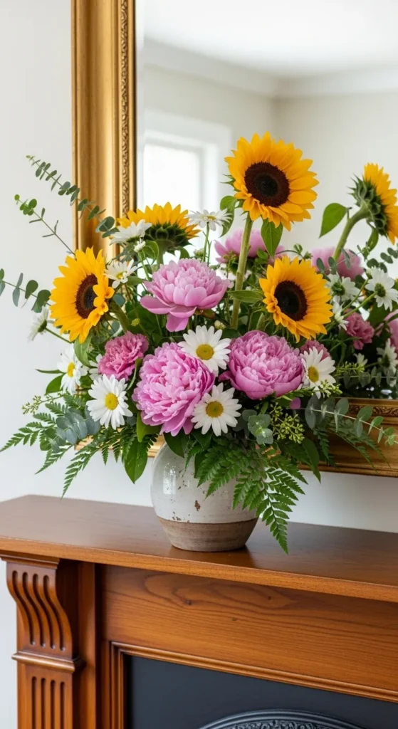 summer mantel decor ideas