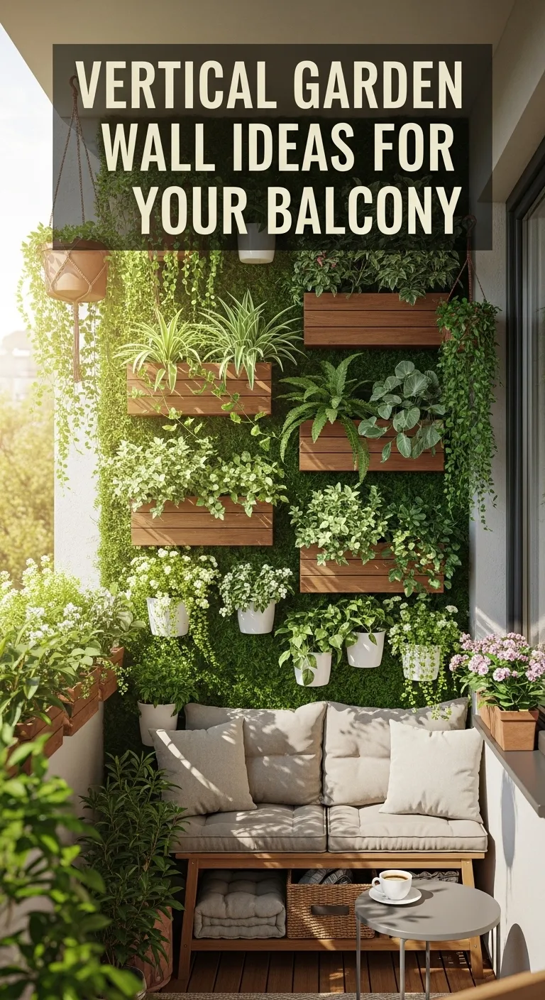 Vertical Garden Wall Ideas for Your Balcony