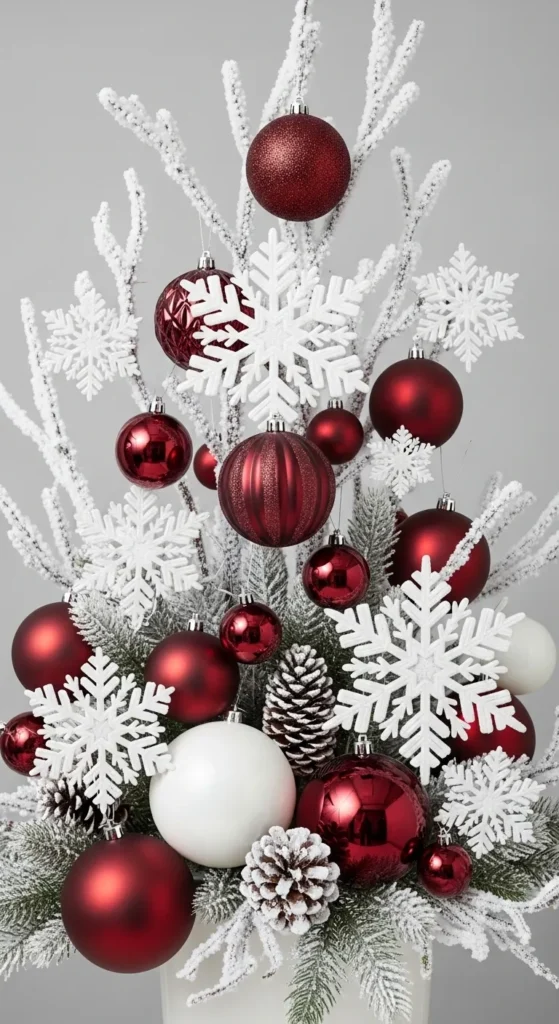 Burgundy Christmas Decor