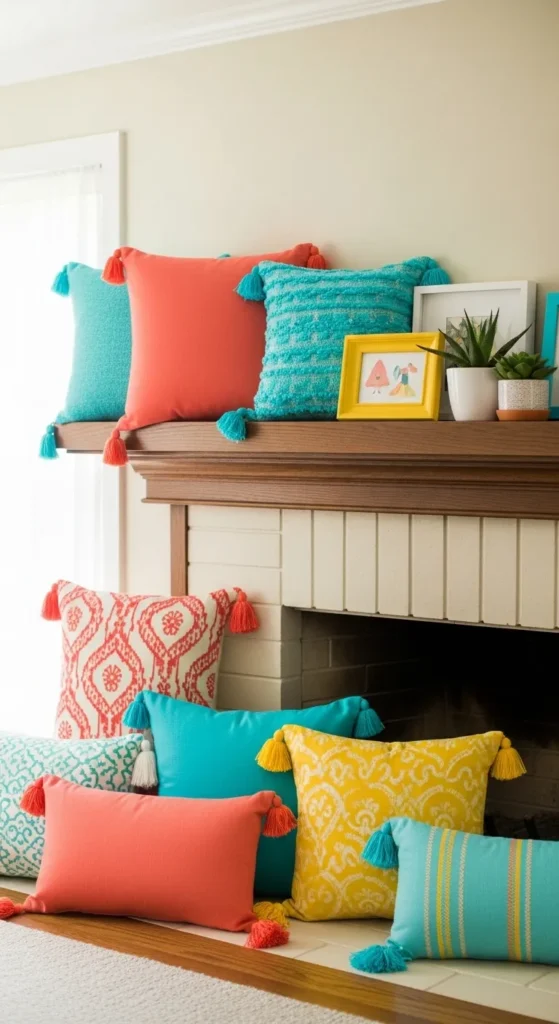 summer mantel decor ideas