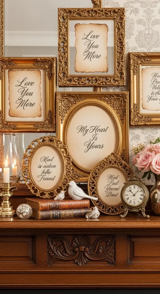 Valentine Mantel Decor Ideas
