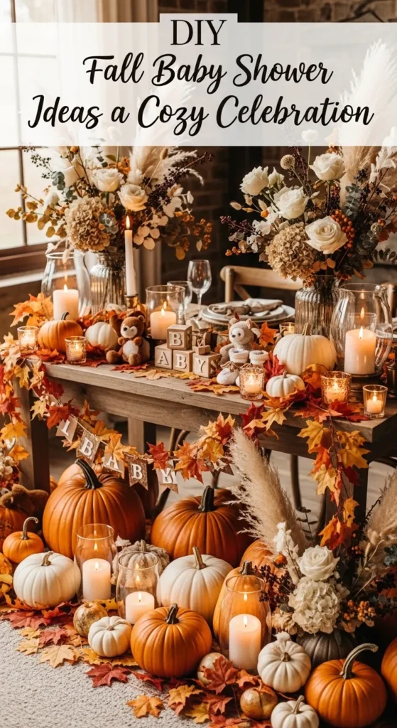 DIY fall baby shower ideas