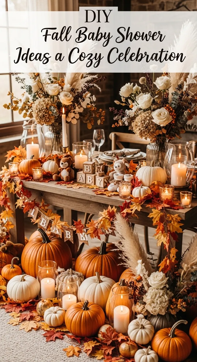 DIY fall baby shower ideas