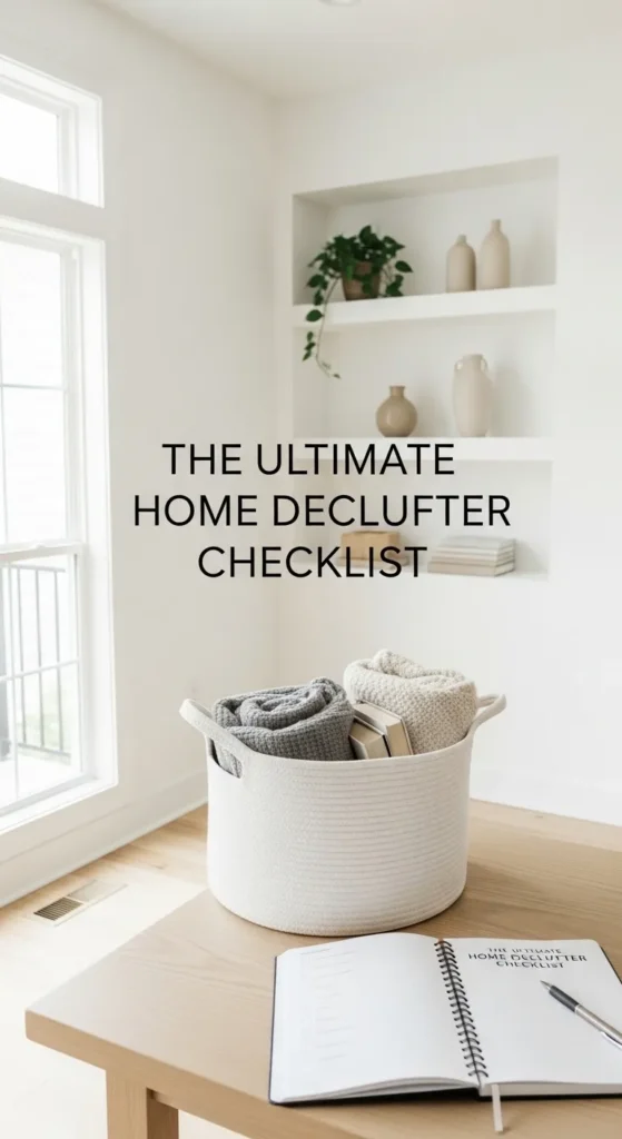 Home Declutter Checklist