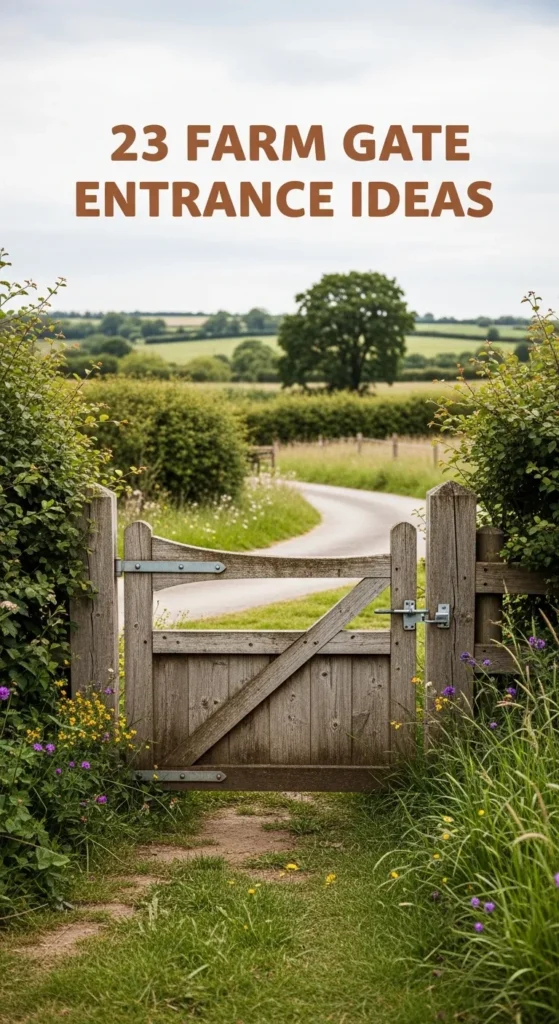 Farm Gate Entrance Ideas