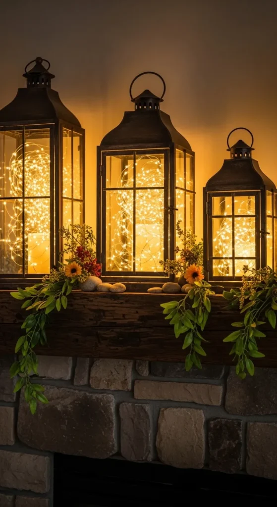 summer mantel decor ideas