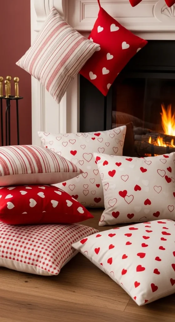 Valentine Mantel Decor Ideas
