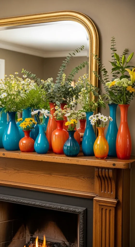 summer mantel decor ideas
