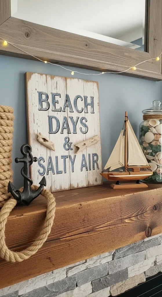 summer mantel decor ideas