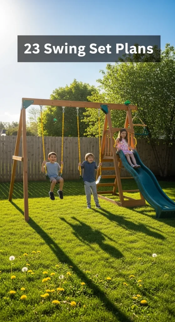 23 Swing Set Plans for a Fun Backyard Transformation