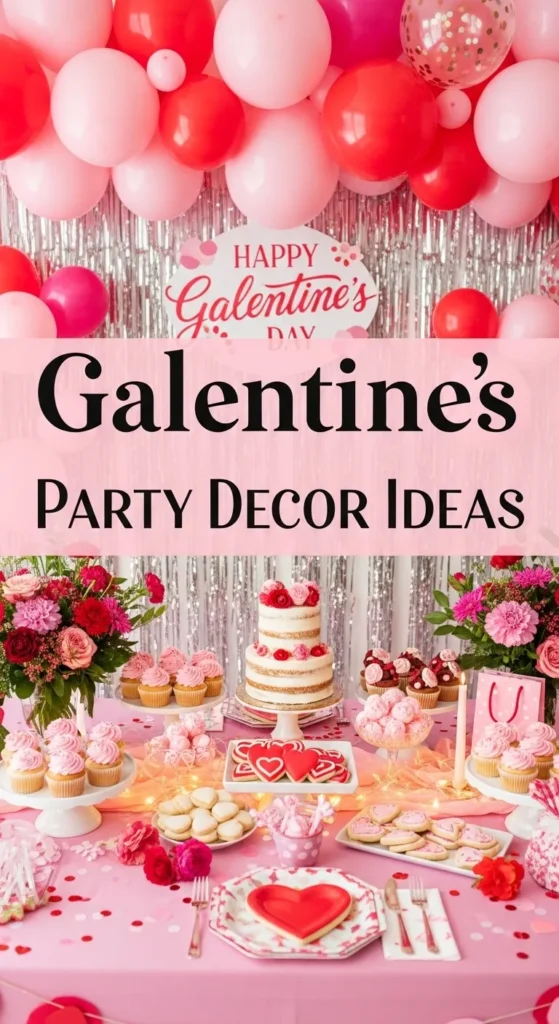 Galentine's party decor ideas