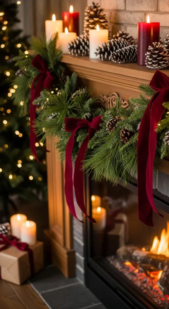 Burgundy Christmas Decor